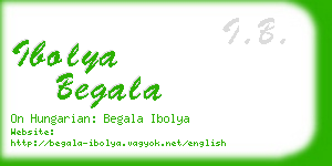 ibolya begala business card